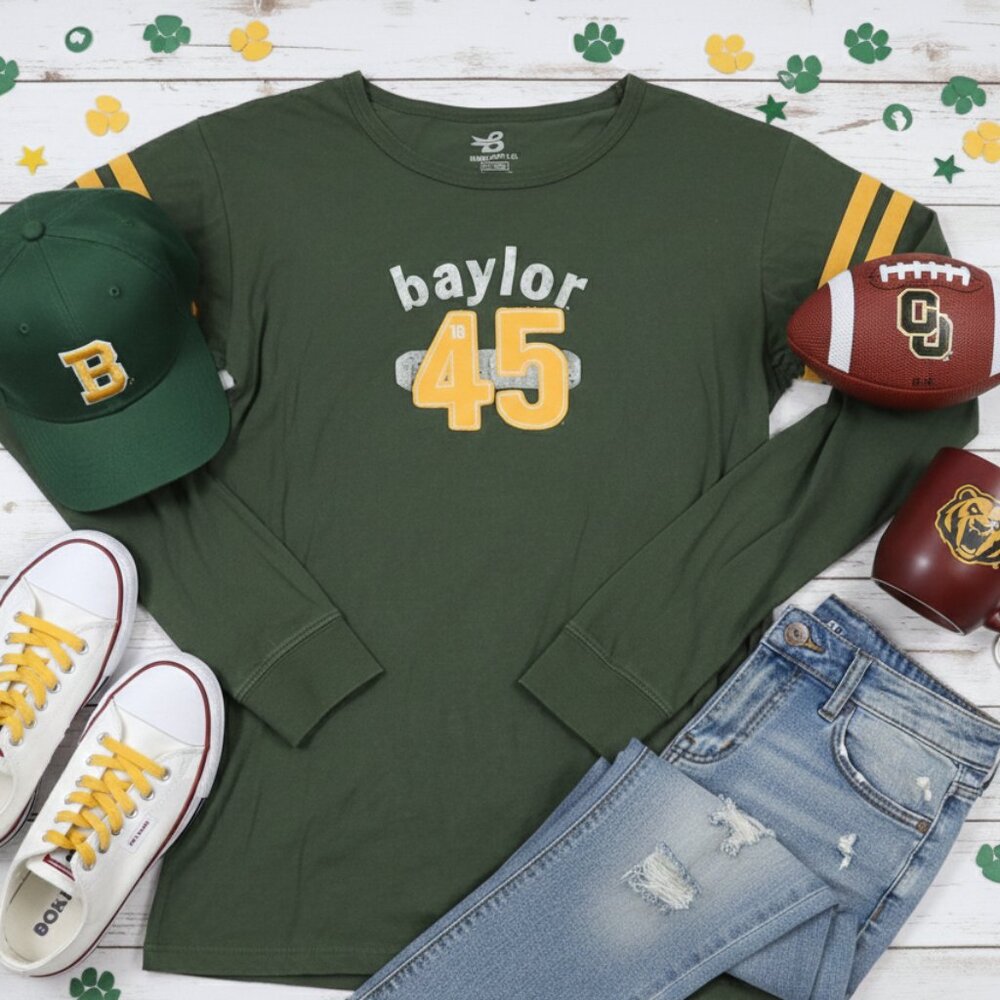 Banner Supply Co. Baylor Bears Graphic Tee | Forest Green | XL Juniors